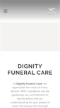 Mobile Screenshot of dignityfuneralcare.ie